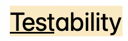 Testability logo